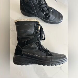 Rieker Leather Lace-Up Boot 36